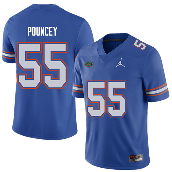 Jordan Brand Men #55 Mike Pouncey Florida Gators College Football Jerseys Sale-Royal